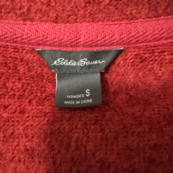 ⚡️Eddie Bauer Red Zip-Up Jacket Size S - Picture 3 of 3
